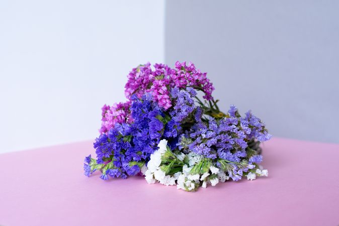 Multicolor sea lavender flowers bouquet