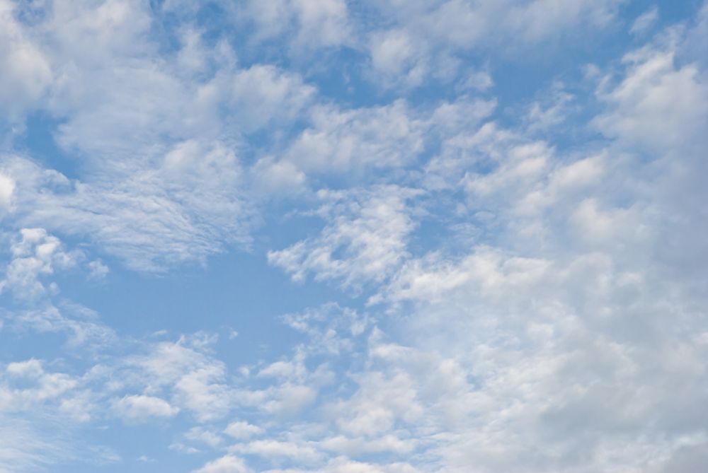 clouds in blue sky