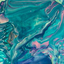 Blue, green and pink marble texture
