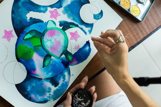 Watercolor painting