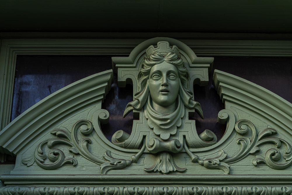 Decoration of the building in Old Prague