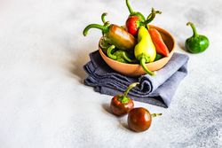 Bowl of fresh peppers