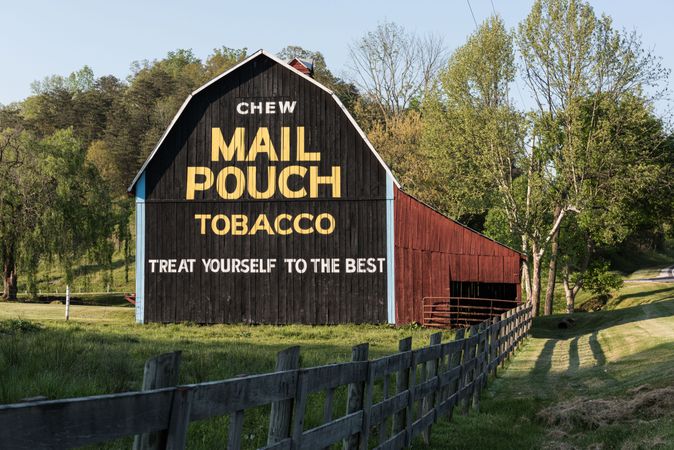 Mail Pouch barn in rural West Virginia