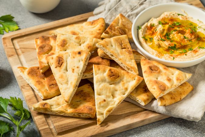 Homemade Mediterranean Pita Bread Chips