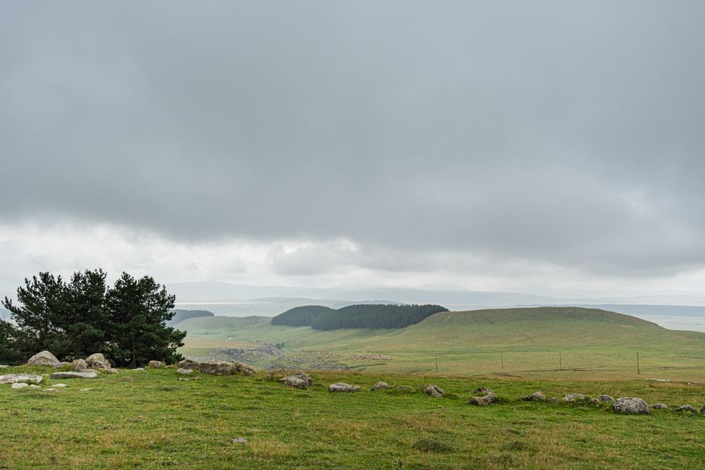 Megalith site in Tedjisi in Georgia