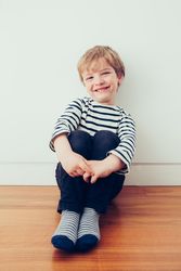 Portrait of a blonde cute boy