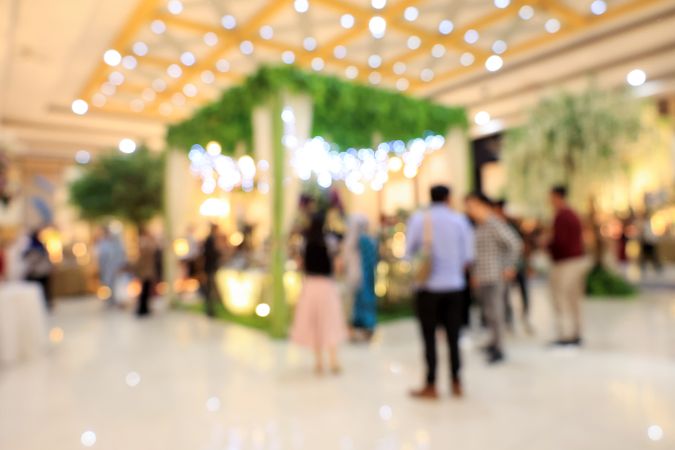 Blur Object Background of Indonesian Wedding Party