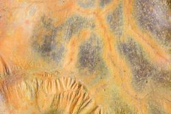 Surface of river soil with minerals