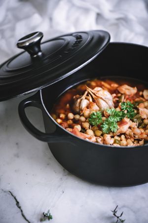 Cooked vegetables of vigil potaje stew