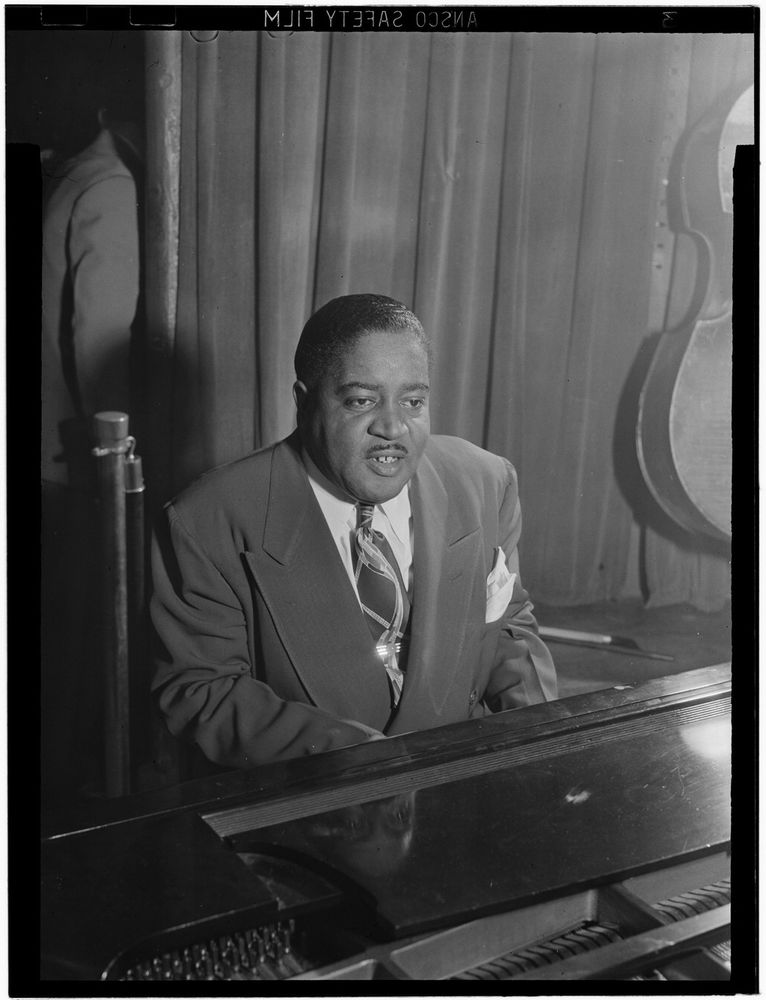 New York City, New York, USA -  June 1946: Portrait of Pete Johnson, Café Society