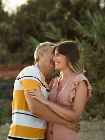 Happy couple looking at each other
