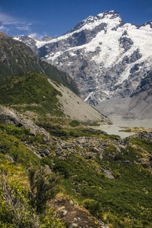 Beautiful landscape of mountains at New Zealand