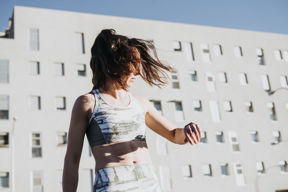Woman in sportswear