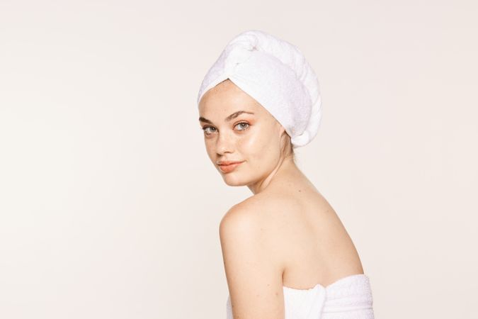 female with radiant body after cosmetic procedure