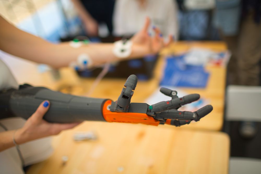 Person testing  prosthesis