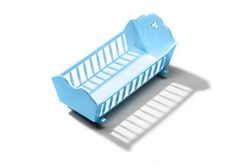 Blue Baby crib