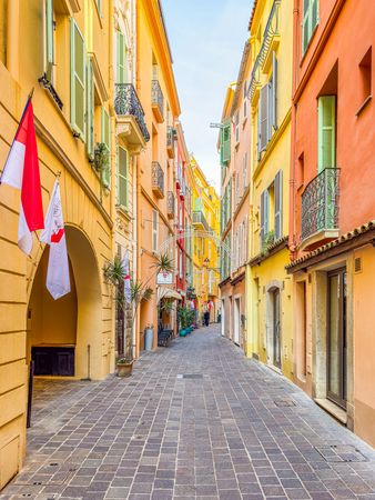 Colorful Rue Basse, Monaco
