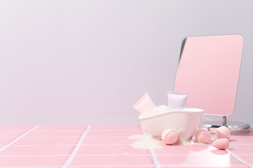 Concept of cosmetic and beauty care, space for text