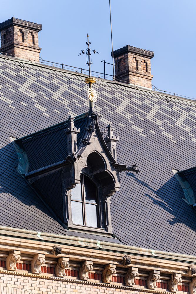 Decoration of the building in Old Prague