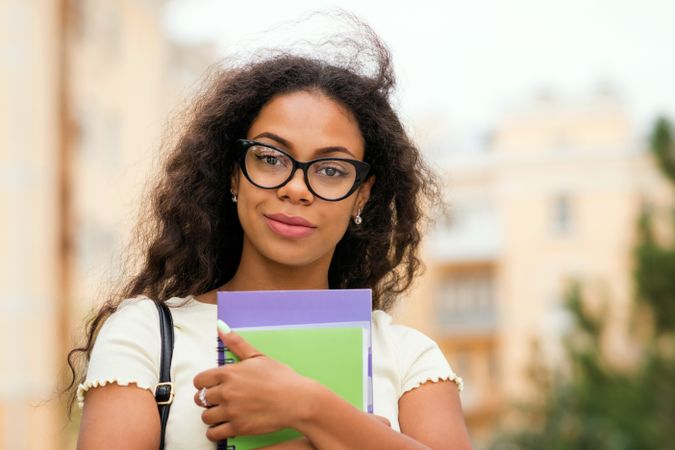 Portrait of young Black female student