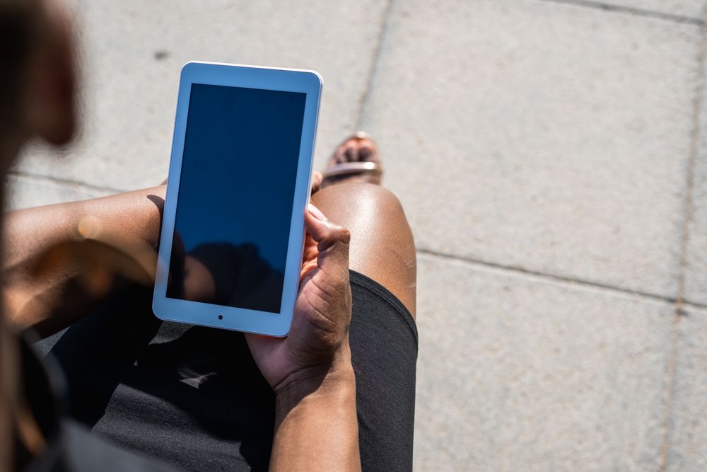 Woman using mobile phone