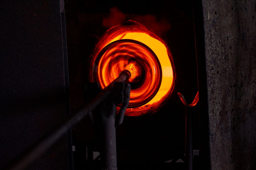 Glass object heating up in oven