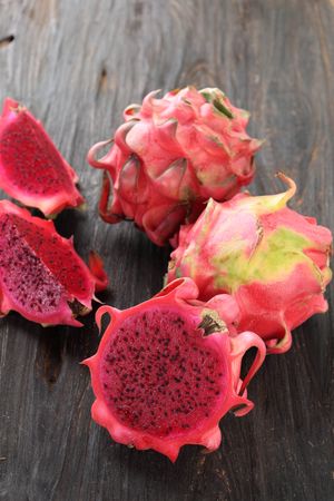 Half Red Purple  Dragon Fruit or Pitaya