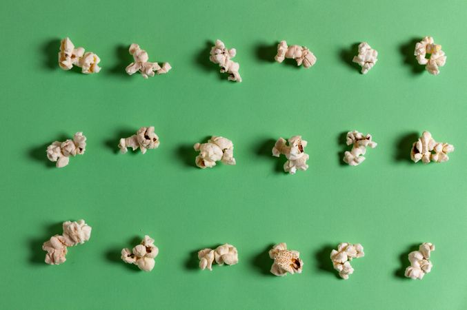 Set of popcorn on board