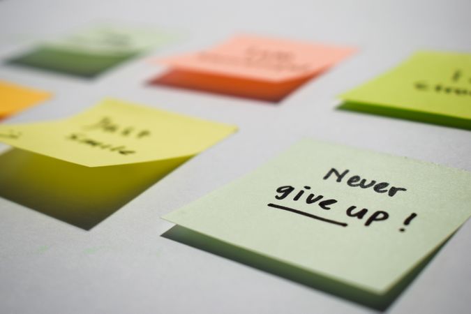 Never give up on sticky notes