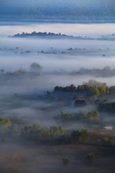 Fog in morning sunrise at Khao Takhian Ngo View Point at Khao-kho Phetchabun,Thailand