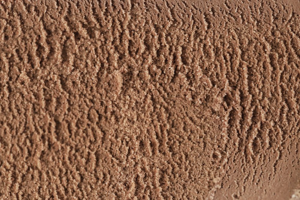 Close Up Macro texture Chocolate Ice Cream