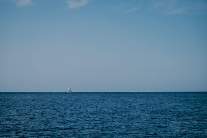 Sailboat in sea