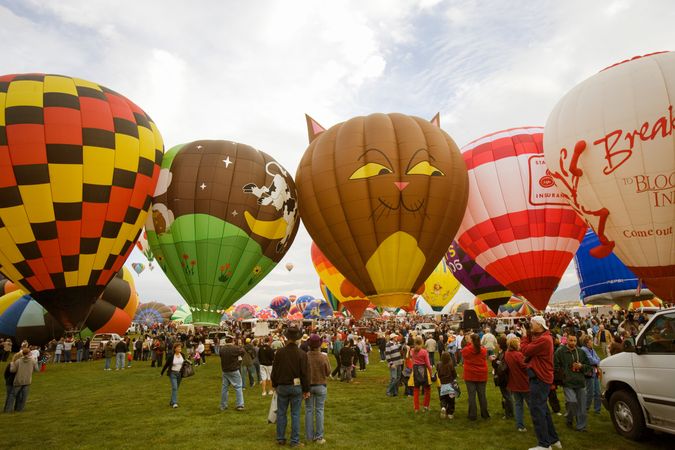 Annual hot air balloon festival, Albuquerque, New Mexico