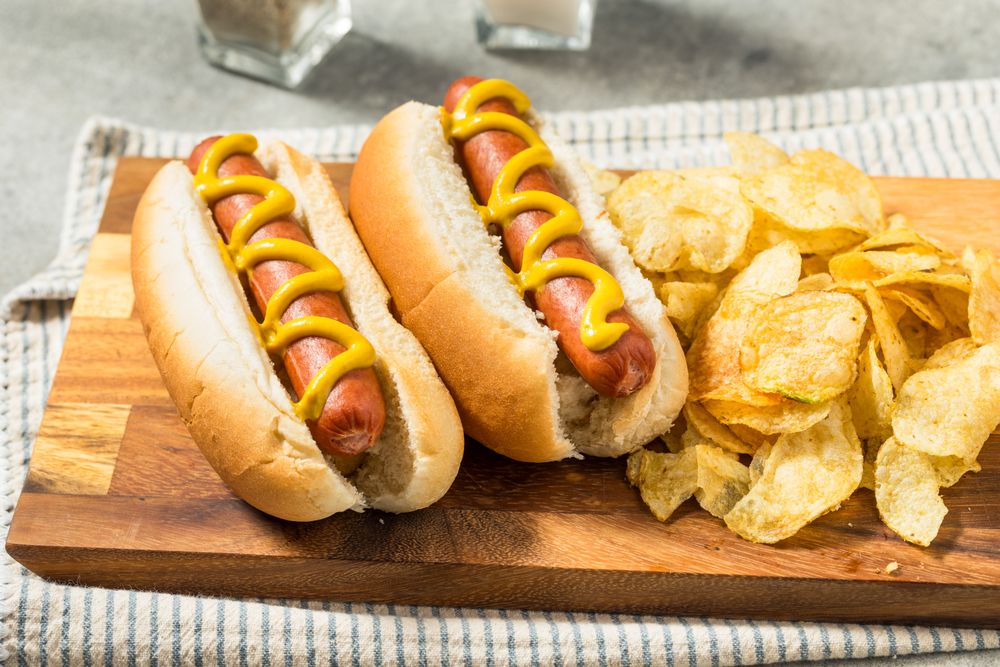 Homemade Boiled Hot Dogs