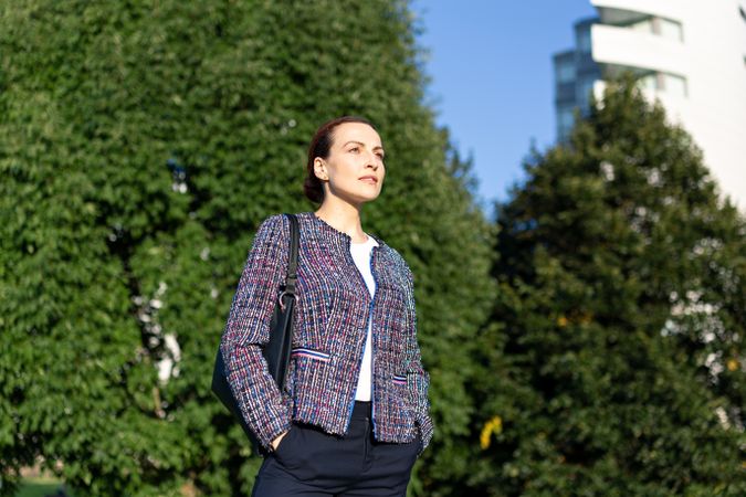 Businesswoman at street