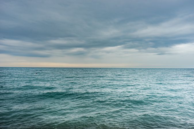 Sunset over the sea