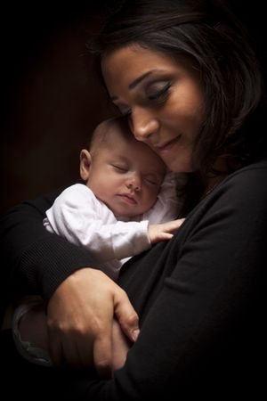 Woman with Her Newborn Baby