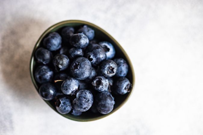 Organic blueberry fruits