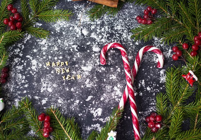 Christmas or New Year decoration background.