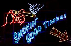 “Smokin’ Good Times!” Neon sign, Las Vegas, Nevada 65Xek4
