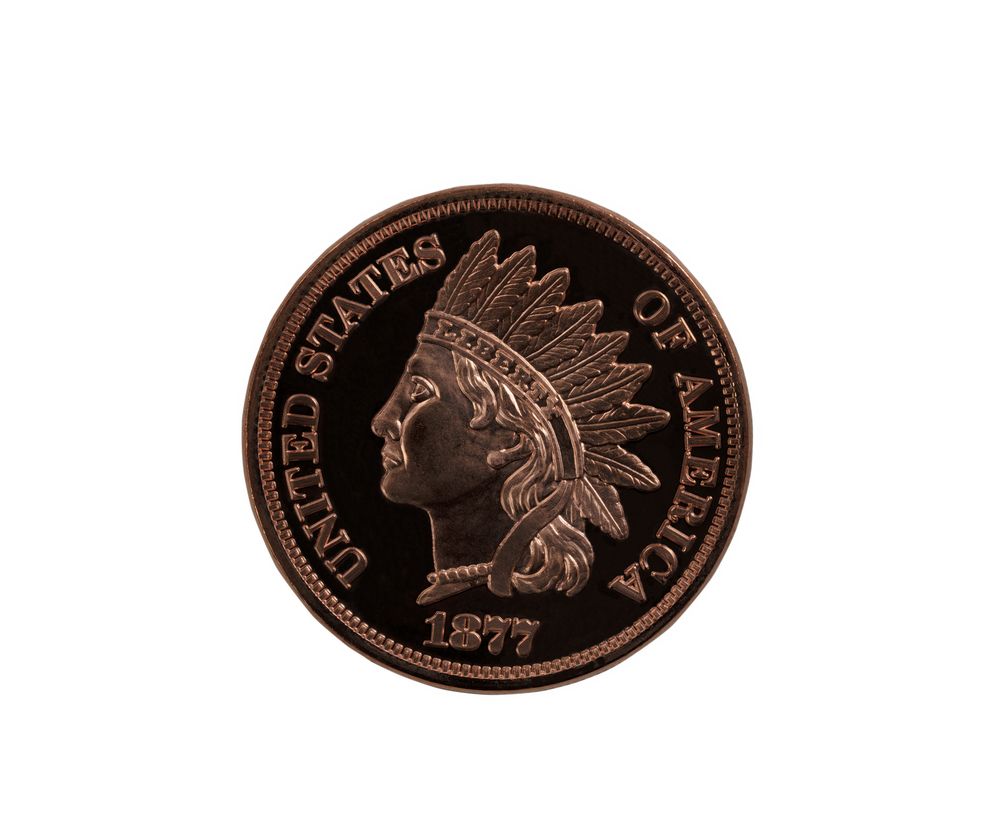 Old US one cent coin