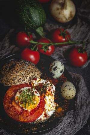 Homemade vegetable sandwich