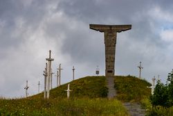Monument of Didgori battle in the Caucasus