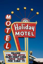 Holiday Motel sign, Las Vegas, Nevada E47Kl4