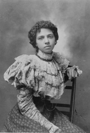 Portrait of a Black woman at the beginning of the 1900s from W. E. B. Du Bois Paris Exposition