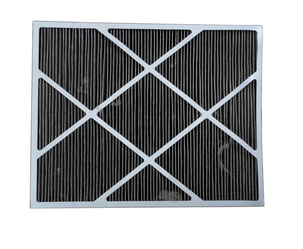 Dirty air filter from home air conditioner