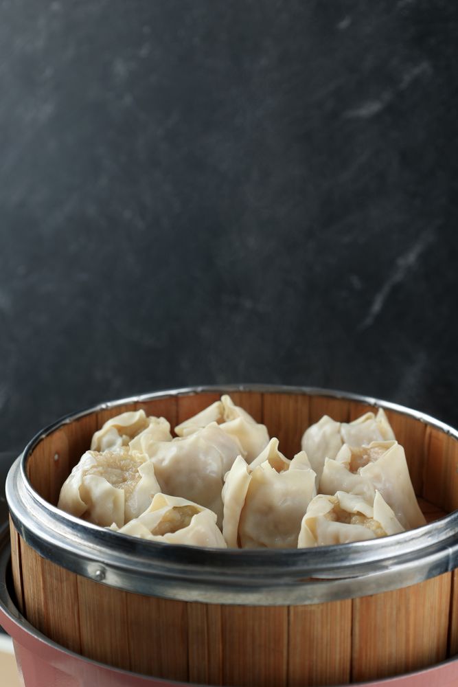 Cooking Process, Steamed Siomay Dumpling or Siew May Ikan