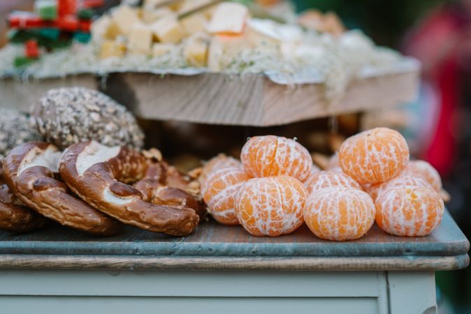 Wedding buffet with canapes and sweets