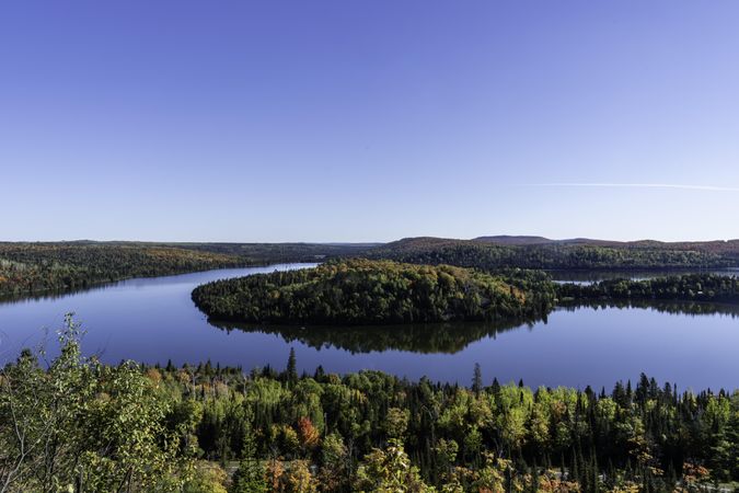 Overlook on the Superior Hiking Trail Spur Trail in Lutsen, Minnesota