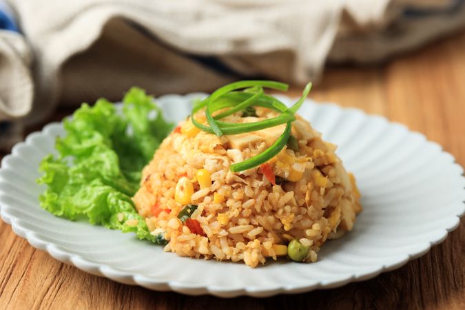 Stir Fry Rice with Mixed Vegetable